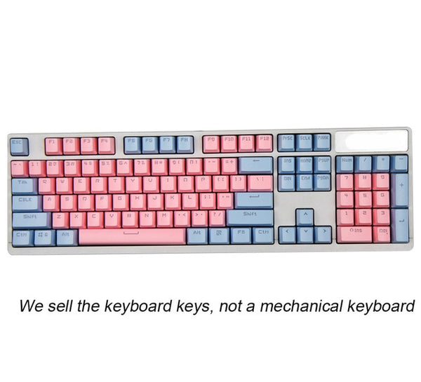 Pink Purple Blue Mechanical keyboard key cap 104/87 keycap ABS transparent key cap for Gaming Mechanical Keyboard MX keycaps