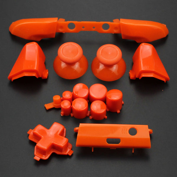 YuXi For Xbox One S Replacement Full Chrome Buttons Kit ABXY Trigger analog stick Parts for Xbox One Slim