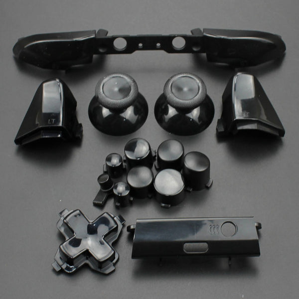 YuXi For Xbox One S Replacement Full Chrome Buttons Kit ABXY Trigger analog stick Parts for Xbox One Slim
