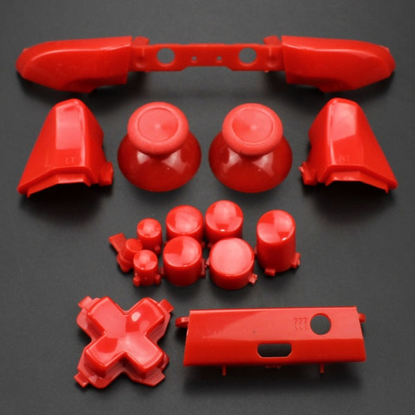 YuXi For Xbox One S Replacement Full Chrome Buttons Kit ABXY Trigger analog stick Parts for Xbox One Slim