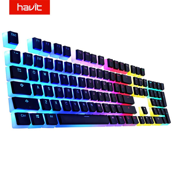 Havit Pudding Double Shot Backlit PBT Keycap Set with Puller