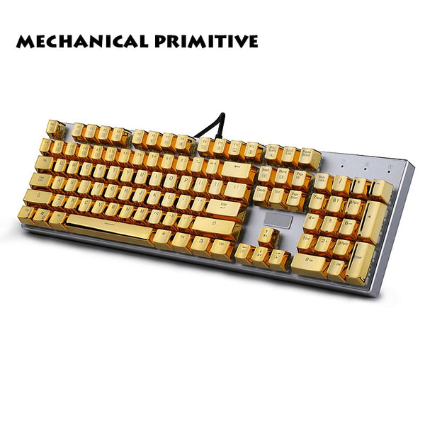 104 Keycaps PBT  Trans lucid Metal Keycaps