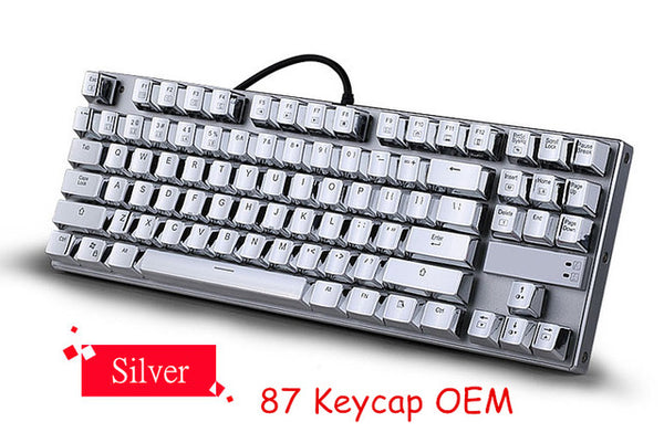 104 Keycaps PBT  Trans lucid Metal Keycaps