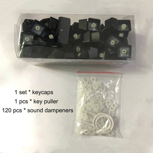 Russian Keycaps for Mechanical Keyboard Compatible with MX Switches DIY Replacement Transparent Support Led Lighting Keycaps