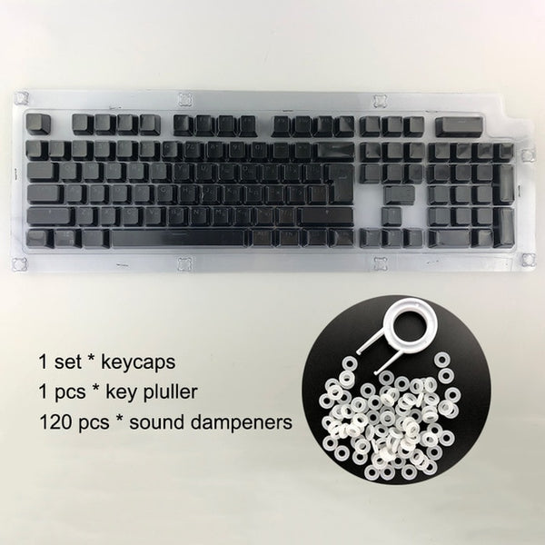 Russian Keycaps for Mechanical Keyboard Compatible with MX Switches DIY Replacement Transparent Support Led Lighting Keycaps