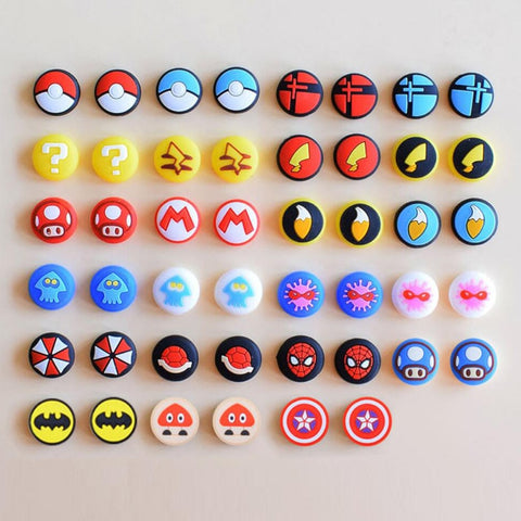 Joystick Cover Thumb Stick Grip Cap Skin For Mario Nintendo Switch NS Joy-Con Controller Pokeball JoyCon Gamepad Thumbstick Case