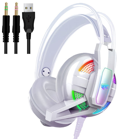 PS4 Gaming Headphone 4D Stereo RGB Marquee Earphones Wired Game Headset with Microphone for New Xbox One/Laptop/PC Tablet Gamer