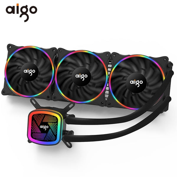 Aigo PC Case Water Cooling Computer CPU Fan T120/240/360