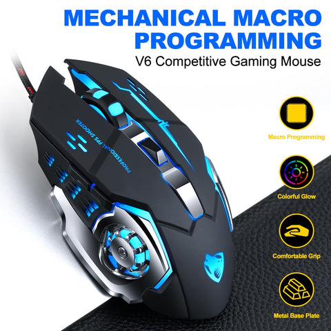 NEO STAR Professional Wired Gaming Mouse Mice 6 Buttons 3200DPI