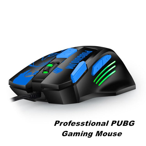 NEO STAR Wired 8D PUGB Gaming Mouse with 8 Button Gamer Mouse 800-4800 DPI Optical RGB LED USB Computer Mouse For PC Laptop