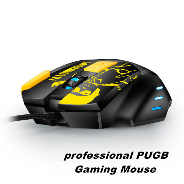 NEO STAR Wired 8D PUGB Gaming Mouse with 8 Button Gamer Mouse 800-4800 DPI Optical RGB LED USB Computer Mouse For PC Laptop