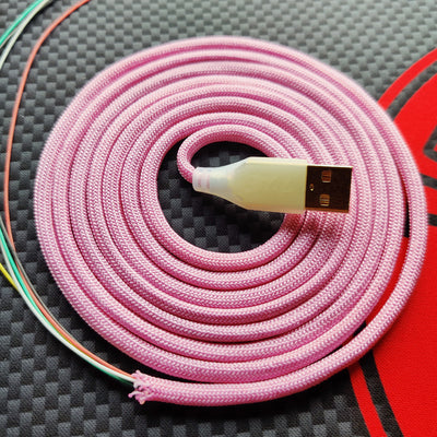 Paracord Mouse Cables MOD Accessories Cord Ultra Soft Light Handmade Soft Comfort Wireless Gpro Rival 3.0pro GPW USB Highquality