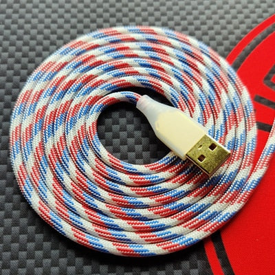 Paracord Mouse Cables MOD Accessories Cord Ultra Soft Light Handmade Soft Comfort Wireless Gpro Rival 3.0pro GPW USB Highquality