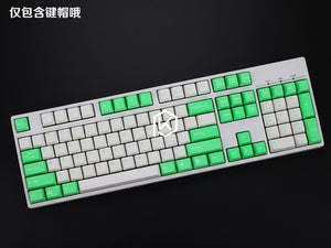 taihao abs double shot keycaps for diy gaming mechanical keyboard color of ocean deep blue white yellow red orange purple pink