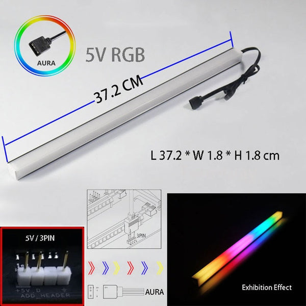 Magnetic Computer 5V/3PIN Aluminum R505 Light Strip